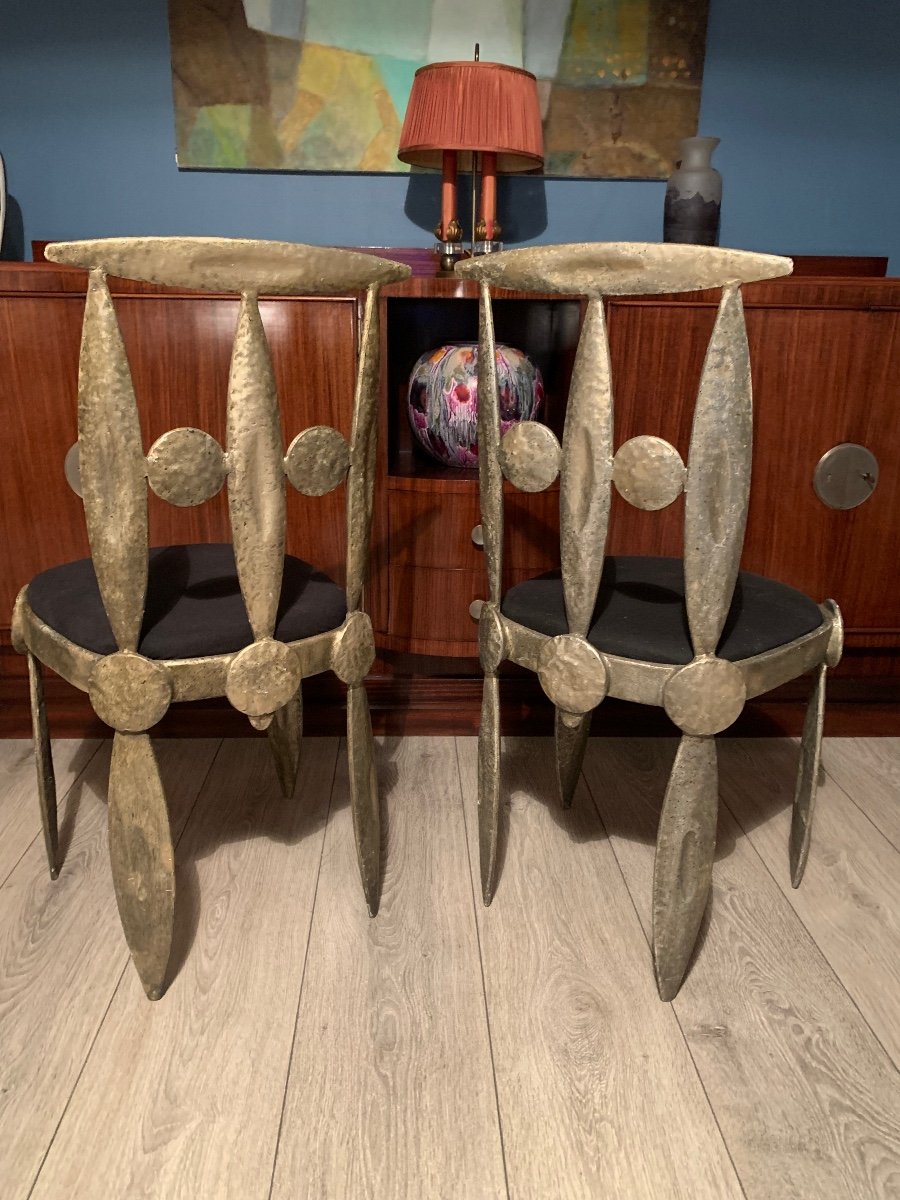 Pair Of Nicolas Blandin Chairs-photo-2